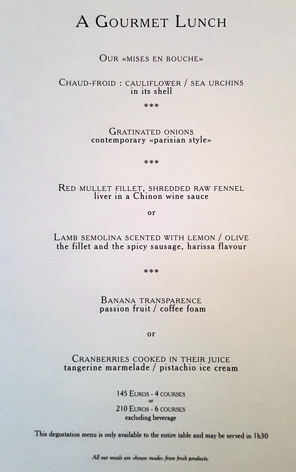 Le Cinq , George V , Paris